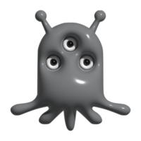 3d icon monster, alien png