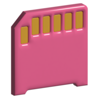 3d icono memoria tarjeta png