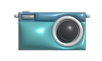 Compact digital camera 3d render illustration png