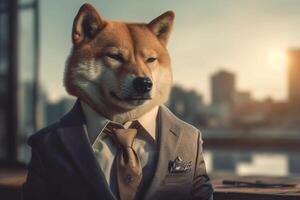 dog as a company CEO photo