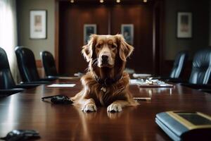 dog as a company CEO photo