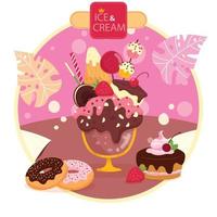 illustration of ice cream silhouette vector illustration art of ice cream post design