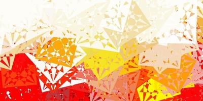 Light Pink, Yellow vector background with triangles.