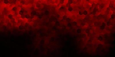 Dark red vector backdrop with a batch of hexagons.