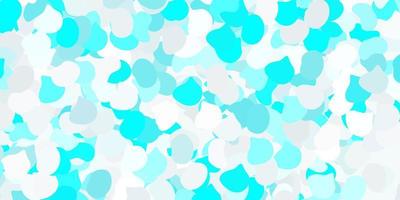 Light pink, blue vector texture with memphis shapes.