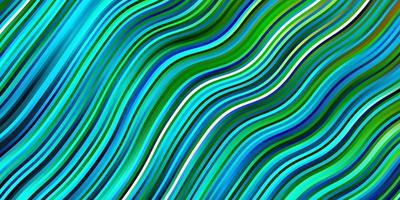 Light Blue, Green vector background with bows.
