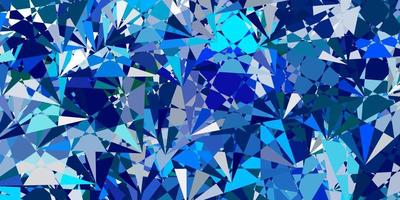 Light Blue, Green vector background with polygonal forms.