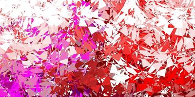 Dark pink, yellow vector background with polygonal forms.