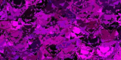 Dark Pink vector pattern with polygonal shapes.