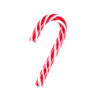 Christmas striped candy cane isolated on transparent background. stock photo png