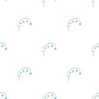 Seamless floral pattern. Doodle floral background. Spring pattern vector