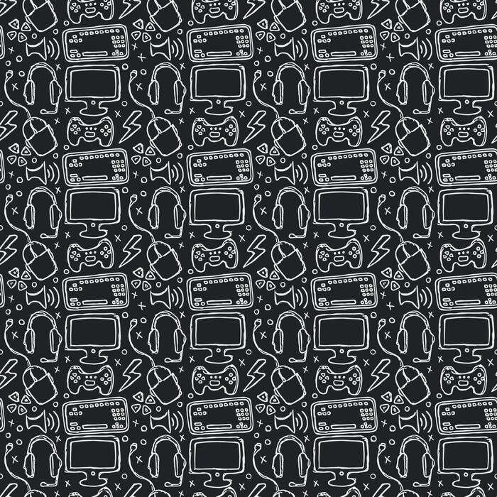 Video Game Seamless Pattern Vector Art, Icons, and Graphics for Free ...