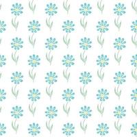 Seamless floral pattern. Doodle floral background. Spring pattern vector