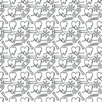 seamless medicine pattern. Doodle vector background with medicine icons