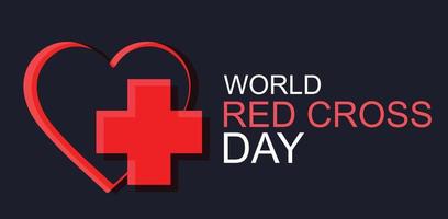 World red cross day. Template for background, banner, card, poster. vector illustration.