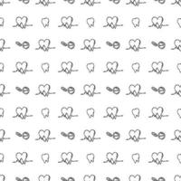 seamless medicine pattern. Doodle vector background with medicine icons