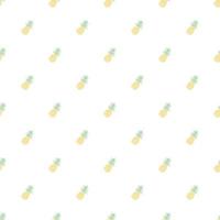 Seamless pineapple pattern. Doodle vector with ananas. Vintage pineapple pattern