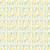 Seamless pineapple pattern. Doodle vector with ananas. Vintage pineapple pattern