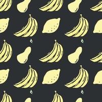 Seamless food pattern.Doodle food background vector