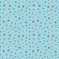 seamless medicine pattern. Doodle vector background with medicine icons