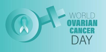 World Ovarian Cancer day. Template for background, banner, card, poster. vector illustration.