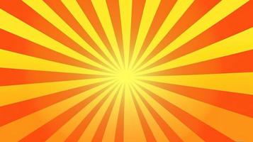 Yellow and Orange Sunburst Background photo