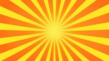 Yellow and Orange Sunburst Background photo