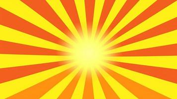 Yellow and Orange Sunburst Background photo