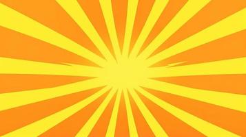 Yellow and Orange Sunburst Background photo