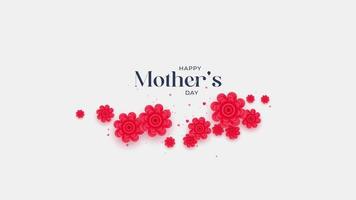 Floral decoration for happy mother day with flowers video
