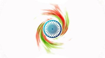 Happy indian republic day creative flag design video