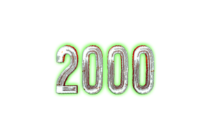 2000 subscribers celebration greeting banner with horror design png