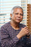 Bangladesh September 20, 2012, Portrait of Muhammad Yunus a popular economist and leader at Grameen centre, Dhaka. photo