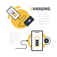 charging,concept of gadget futuristic easy recharge and cellphone full charge vector