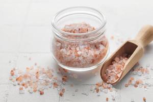 Himalayan pink salt photo