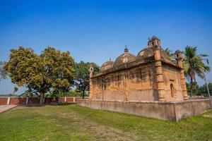 Bangladesh March 2, 2019 Nayabad Mosque Back Side views, is located in Nayabad village in Kaharole Upazila of Dinajpur District, Bangladesh. photo