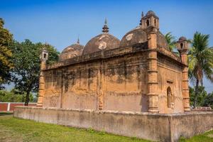 Bangladesh March 2, 2019 Nayabad Mosque Back Side views, is located in Nayabad village in Kaharole Upazila of Dinajpur District, Bangladesh. photo