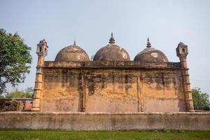 Bangladesh March 2, 2019 Nayabad Mosque Back Side views, is located in Nayabad village in Kaharole Upazila of Dinajpur District, Bangladesh. photo