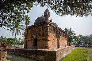 Bangladesh March 2, 2019 Nayabad Mosque Back Side views, is located in Nayabad village in Kaharole Upazila of Dinajpur District, Bangladesh. photo