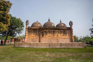 Bangladesh March 2, 2019 Nayabad Mosque Back Side views, is located in Nayabad village in Kaharole Upazila of Dinajpur District, Bangladesh. photo