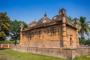 Bangladesh March 2, 2019 Nayabad Mosque Back Side views, is located in Nayabad village in Kaharole Upazila of Dinajpur District, Bangladesh. photo