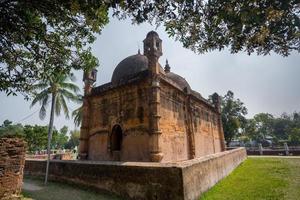 Bangladesh March 2, 2019 Nayabad Mosque Back Side views, is located in Nayabad village in Kaharole Upazila of Dinajpur District, Bangladesh. photo