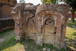 Bangladesh March 2, 2019 Nayabad Mosque Wide Angle views, is located in Nayabad village in Kaharole Upazila of Dinajpur District, Bangladesh. photo