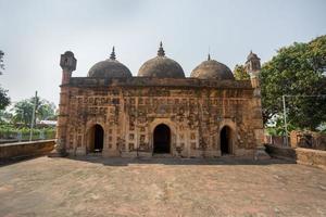 Bangladesh March 2, 2019 Nayabad Mosque Font views, is located in Nayabad village in Kaharole Upazila of Dinajpur District, Bangladesh. photo