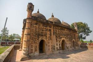 Bangladesh March 2, 2019 Nayabad Mosque Side views, is located in Nayabad village in Kaharole Upazila of Dinajpur District, Bangladesh. photo