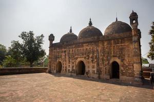 Bangladesh March 2, 2019 Nayabad Mosque Side views, is located in Nayabad village in Kaharole Upazila of Dinajpur District, Bangladesh. photo