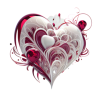 rose heart fantasy . AI Generated png