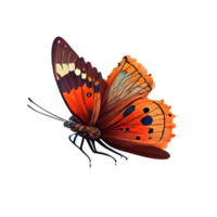 Watercolor butterfly . AI Generated png