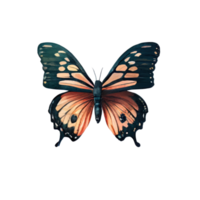 Watercolor butterfly . AI Generated png