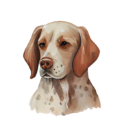 waterverf hond . ai gegenereerd png